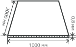 Лист нержавеющий  0,8х1000х2000 мм.  AISI 201 (12Х15Г9НД) холоднокатаный,  рифленый,  чечевица, давленный