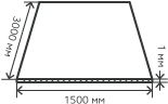 Лист нержавеющий  1х1500х3000 мм.  AISI 201 (12Х15Г9НД) холоднокатаный,  матовый